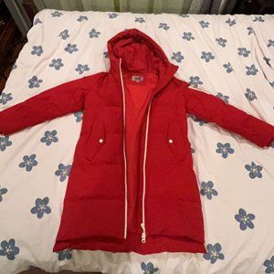 Red winter coat, S